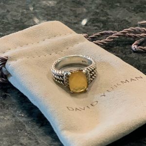 David Yurman petite Wheaton ring- citrus, size 6